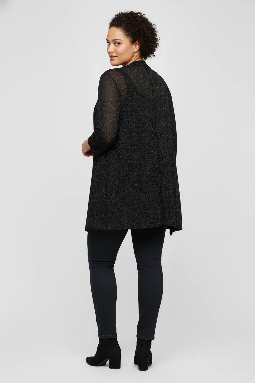 Glitzer-Strickjacke