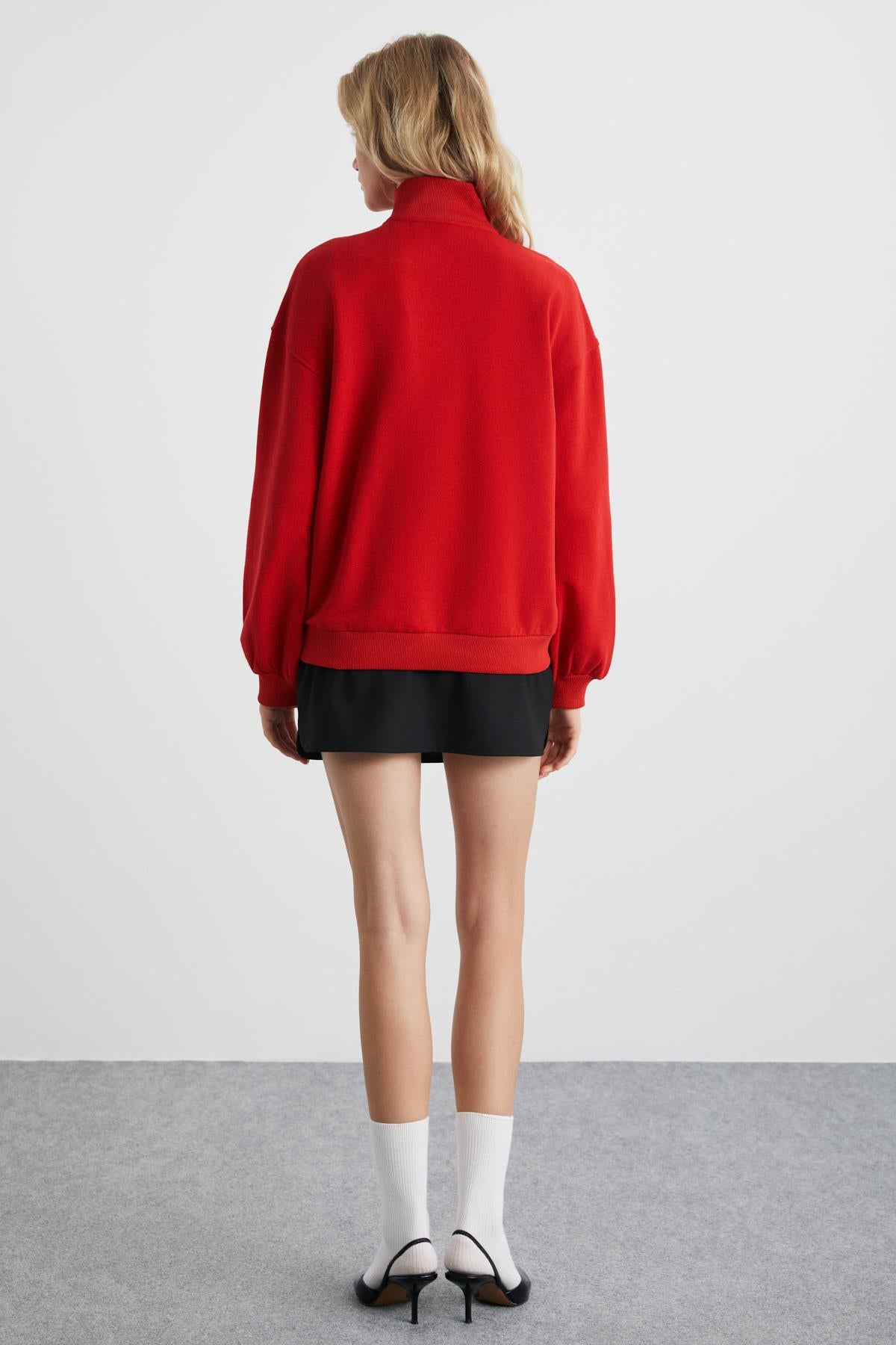 ETHIQUET MEYBELINA Damen Bio-Sweatshirt Rot