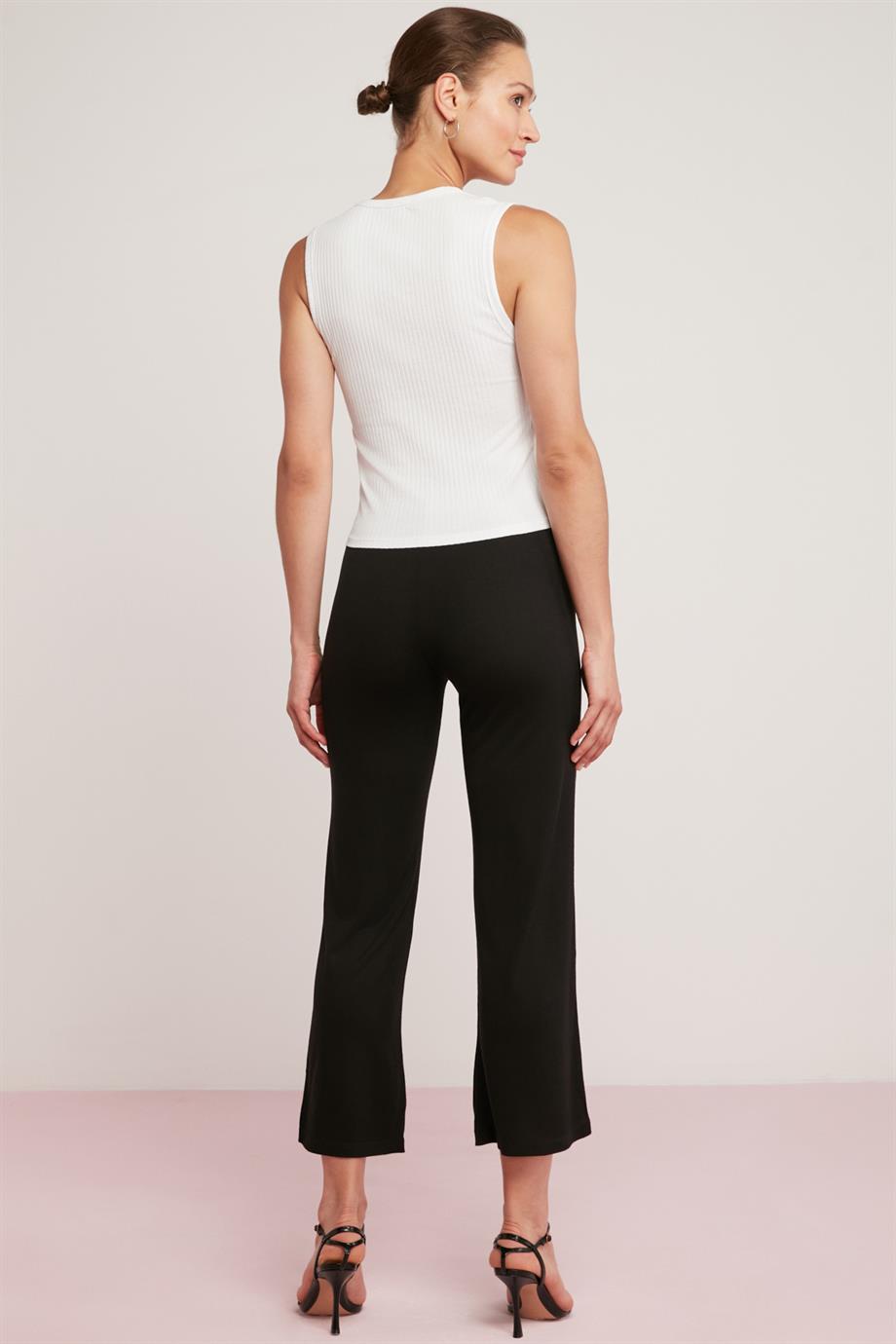 ETHIQUET MICHELLE Relaxed Strickhose Schwarz