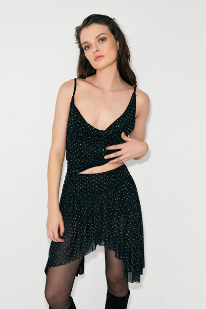MIENTO Damen Asymmetrischer Minirock