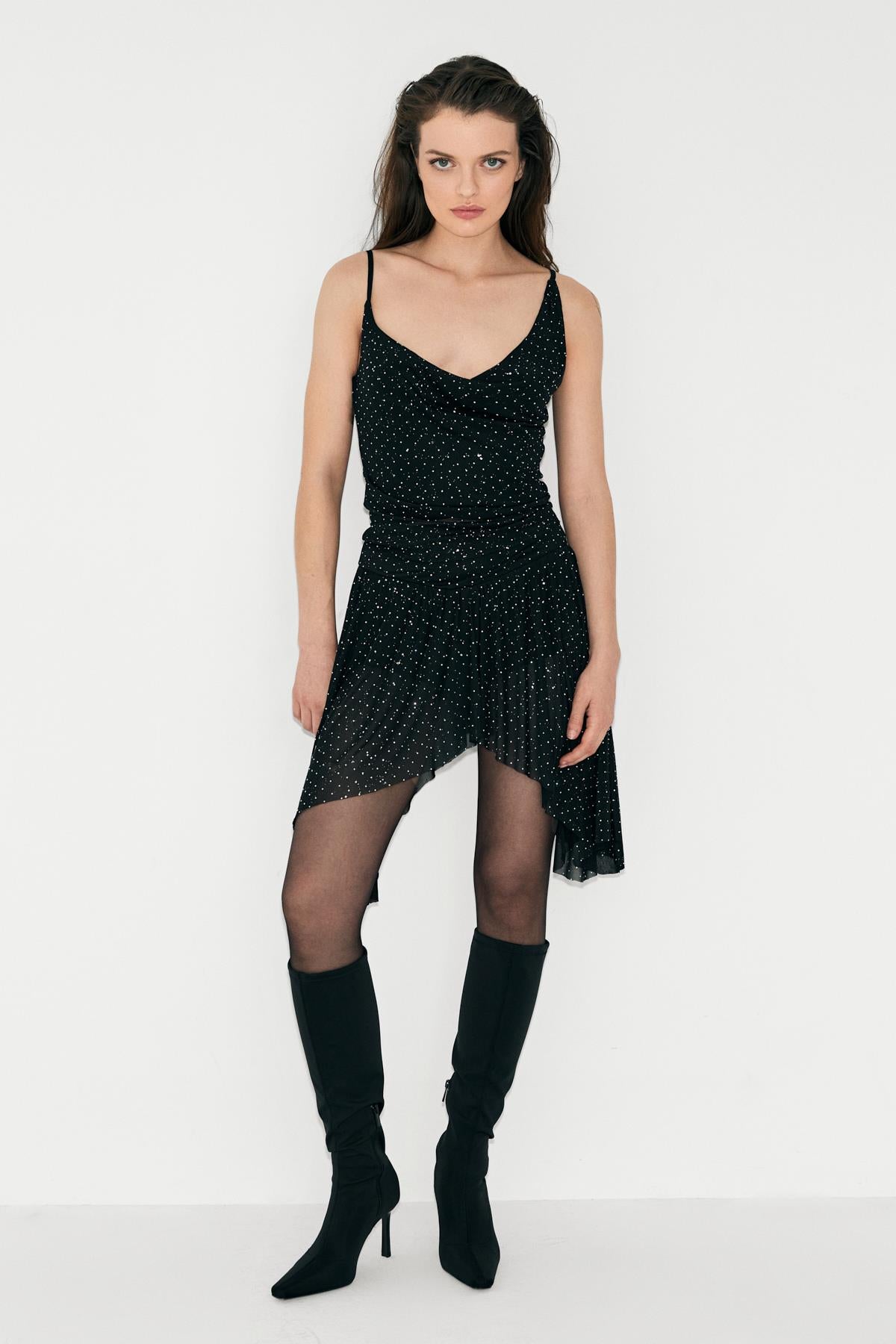 MIENTO Damen Asymmetrischer Minirock