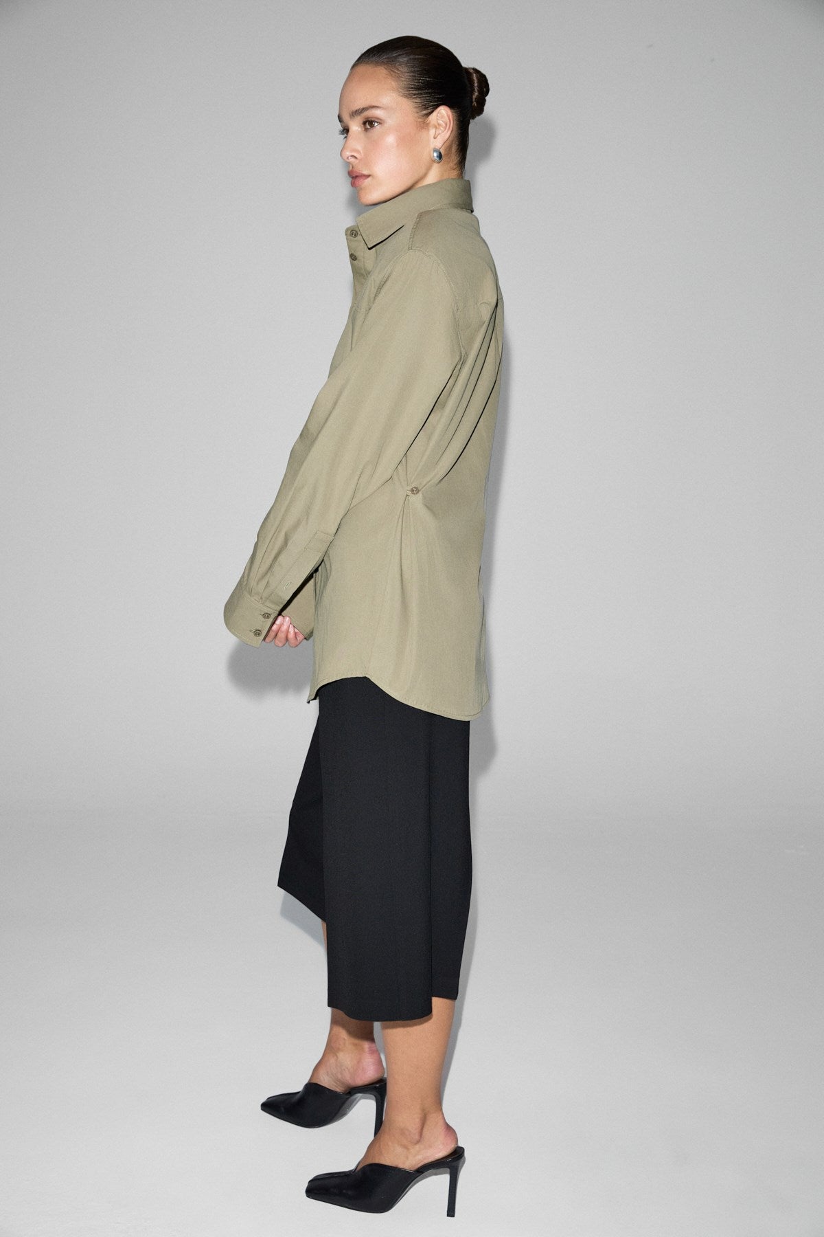 GRIMELANGE MILAGRO Damen verstellbares Hemd Khaki
