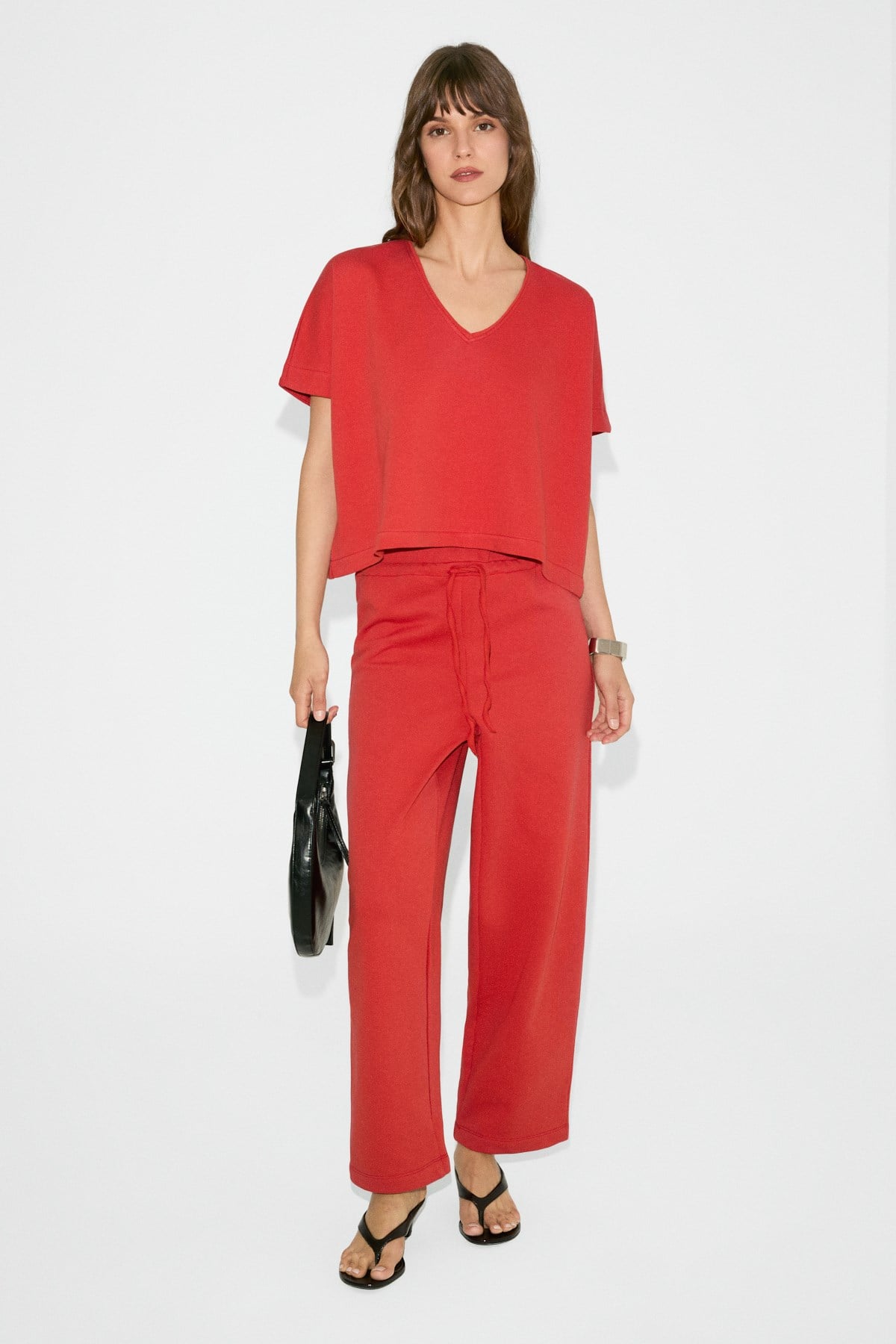 Milane Damen V-Ausschnitt Loungewear Set