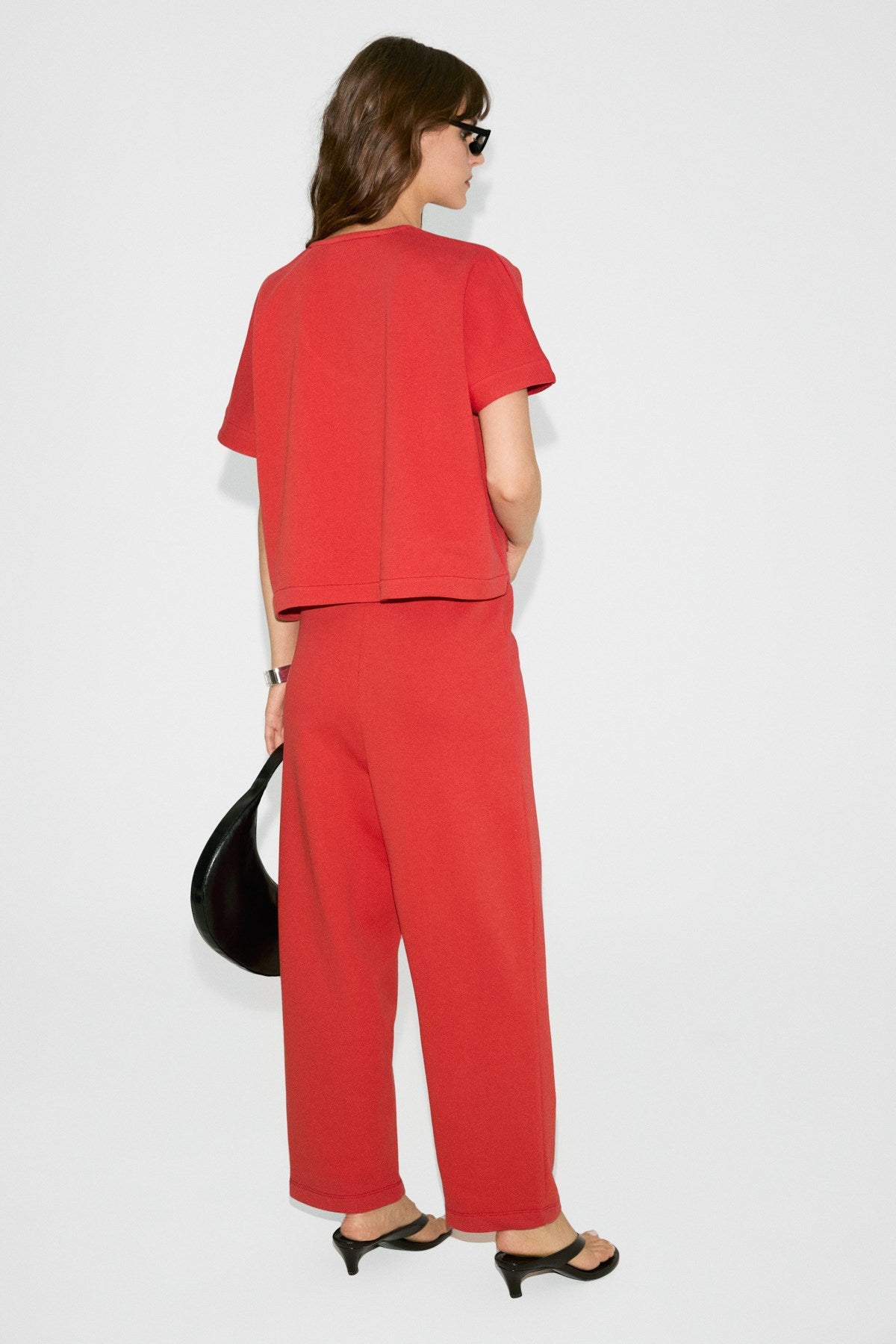ETHIQUET Milane Damen V-Ausschnitt Loungewear Set Pomegranate flower