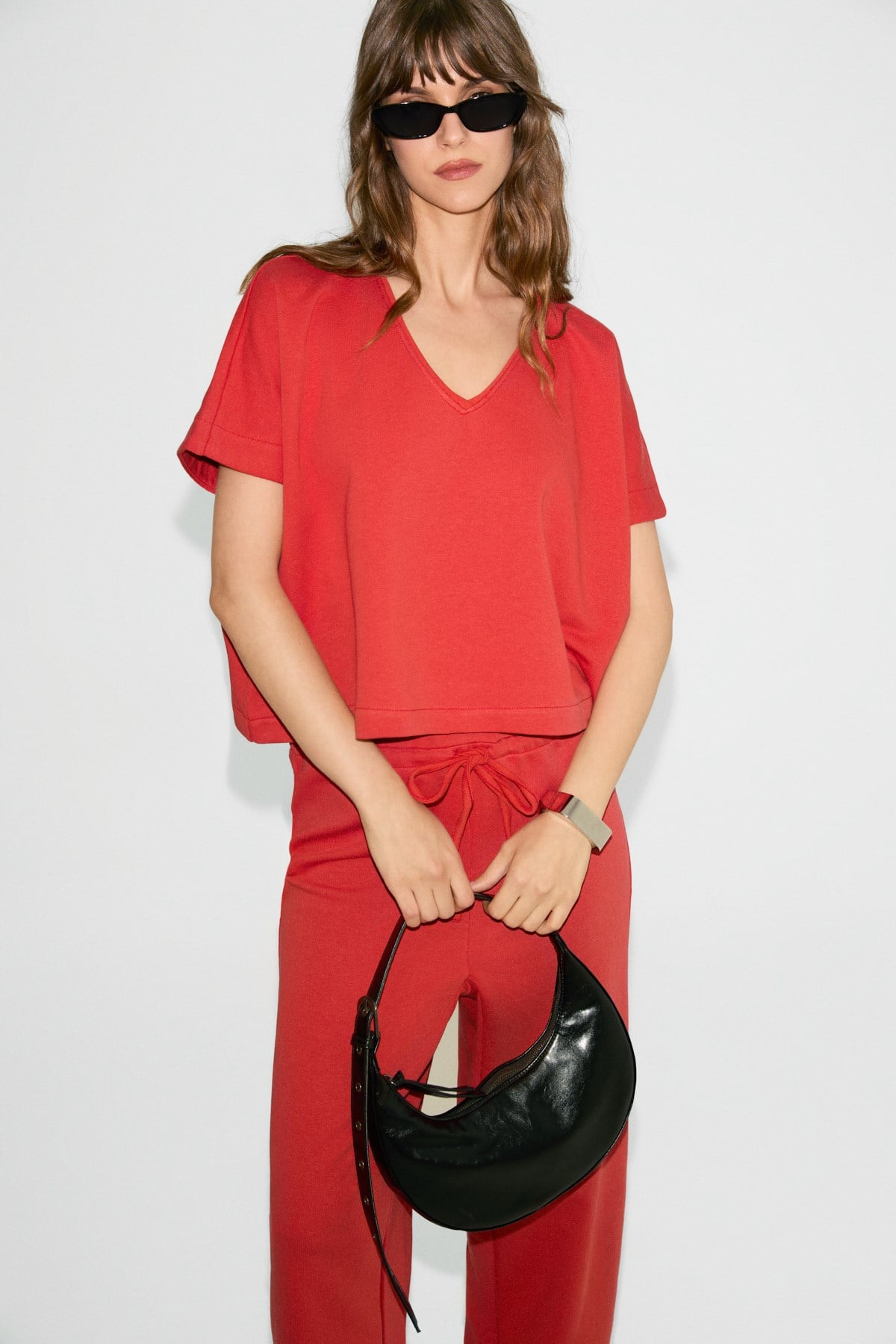 Milane Damen V-Ausschnitt Loungewear Set