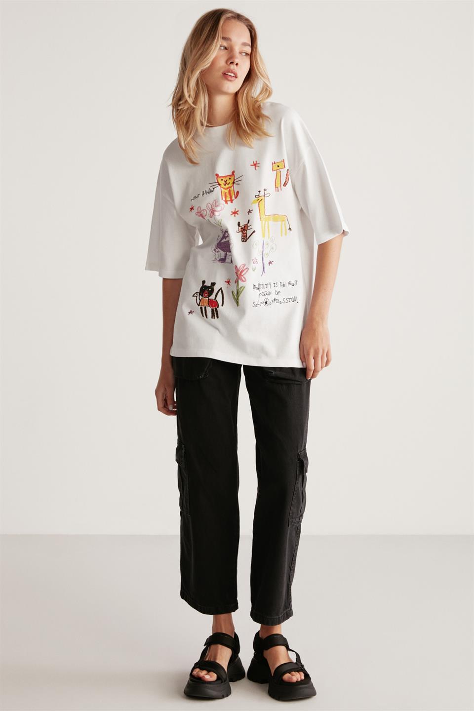 MILLIE Basic Oversize T-Shirt