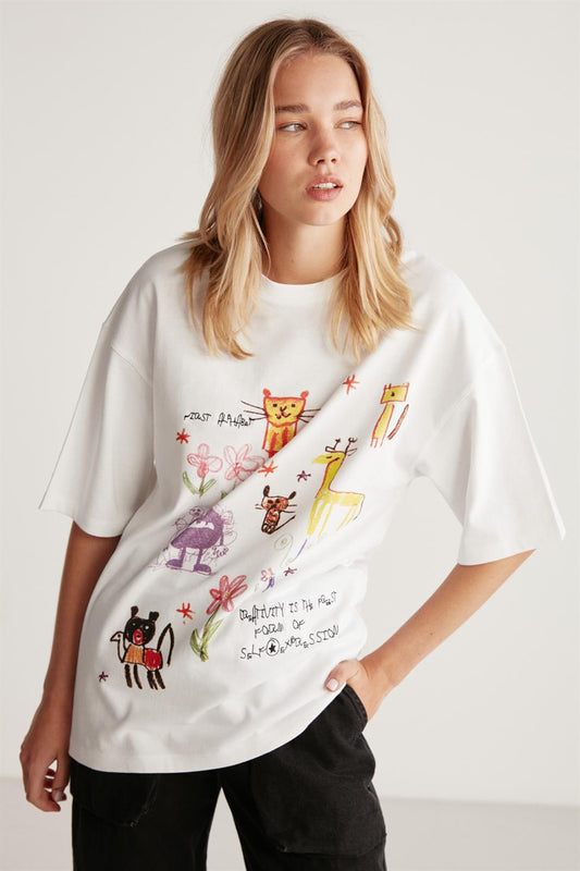 MILLIE Basic Oversize T-Shirt