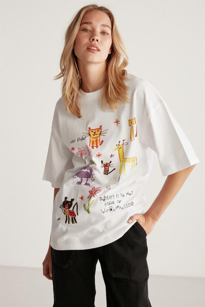 MILLIE Basic Oversize T-Shirt
