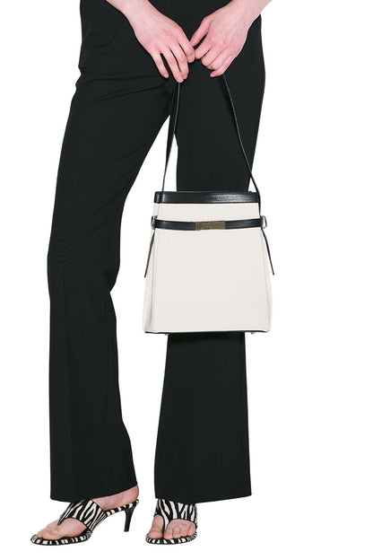 MILO Damen Schultertasche aus Canvas