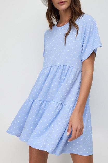 Ausgestelltes, kurzärmeliges Minikleid