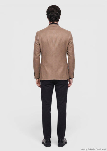 Wollmischung Regular Fit Jacke