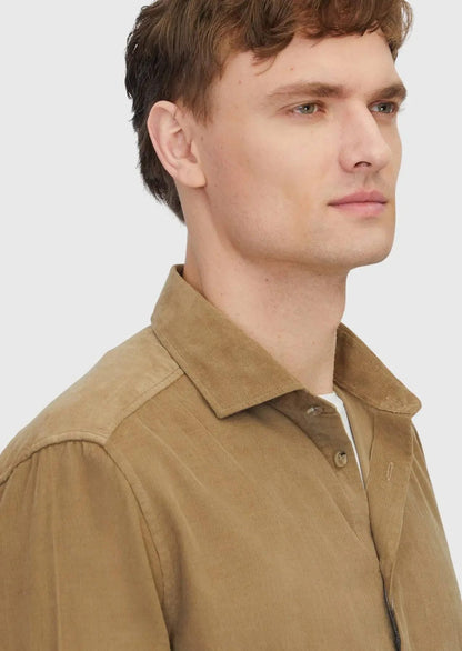 Lässiges Hemd aus 100 % Baumwolle mit schlichter Mink-Webart