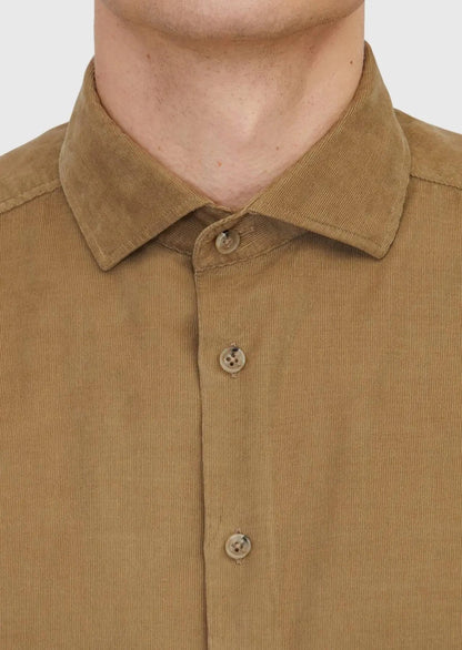 Lässiges Hemd aus 100 % Baumwolle mit schlichter Mink-Webart