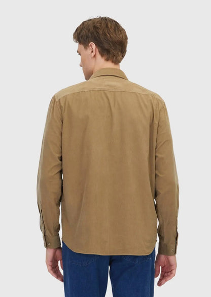 Lässiges Hemd aus 100 % Baumwolle mit schlichter Mink-Webart