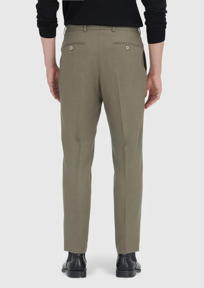 Freizeithose aus Wollmischgewebe mit normaler Passform von Mink Weaving