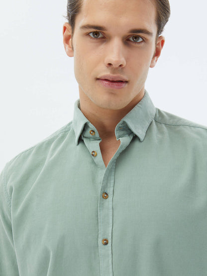 Korduroy Regular Fit Woven Casual Shirt