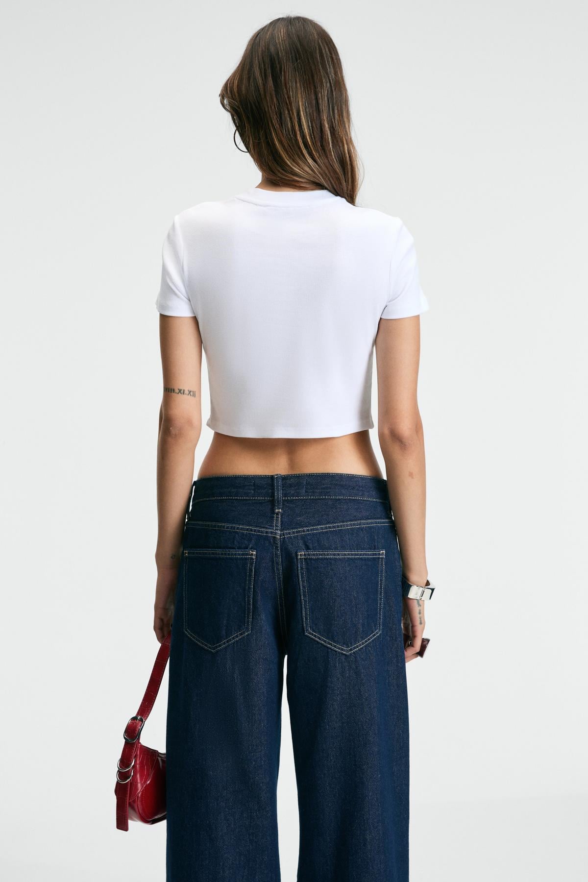 MISTERNA Crop T-Shirt bedruckt