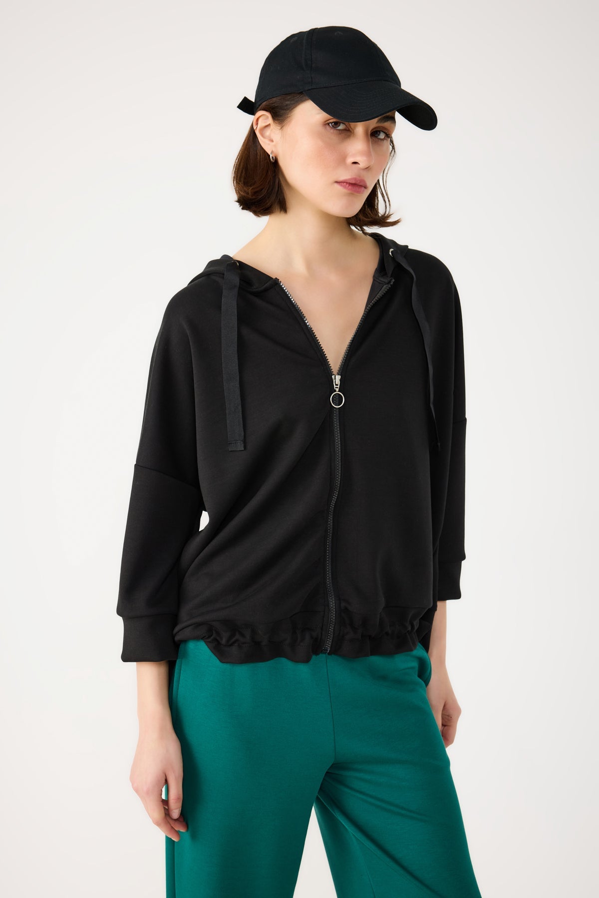 Kapuzenpullover mit Reißverschluss