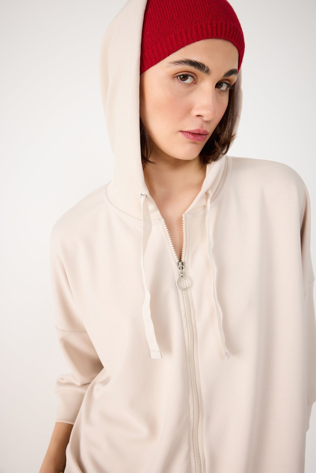 Kapuzenpullover mit Reißverschluss