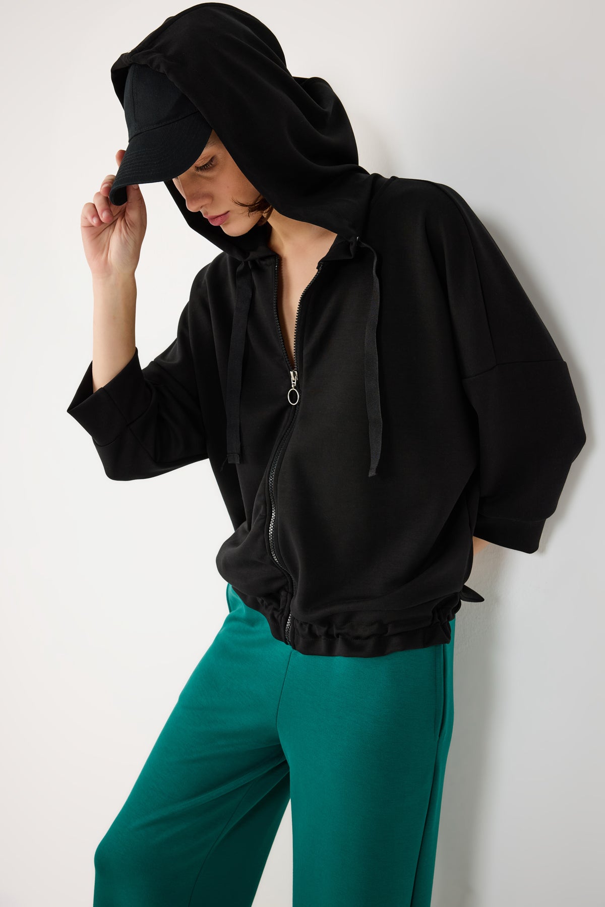 Kapuzenpullover mit Reißverschluss