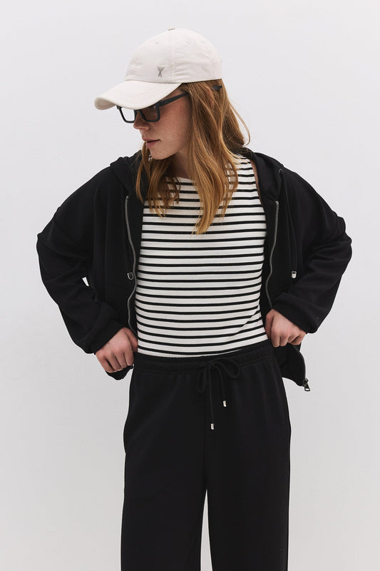 Kapuzenpullover mit Reißverschluss