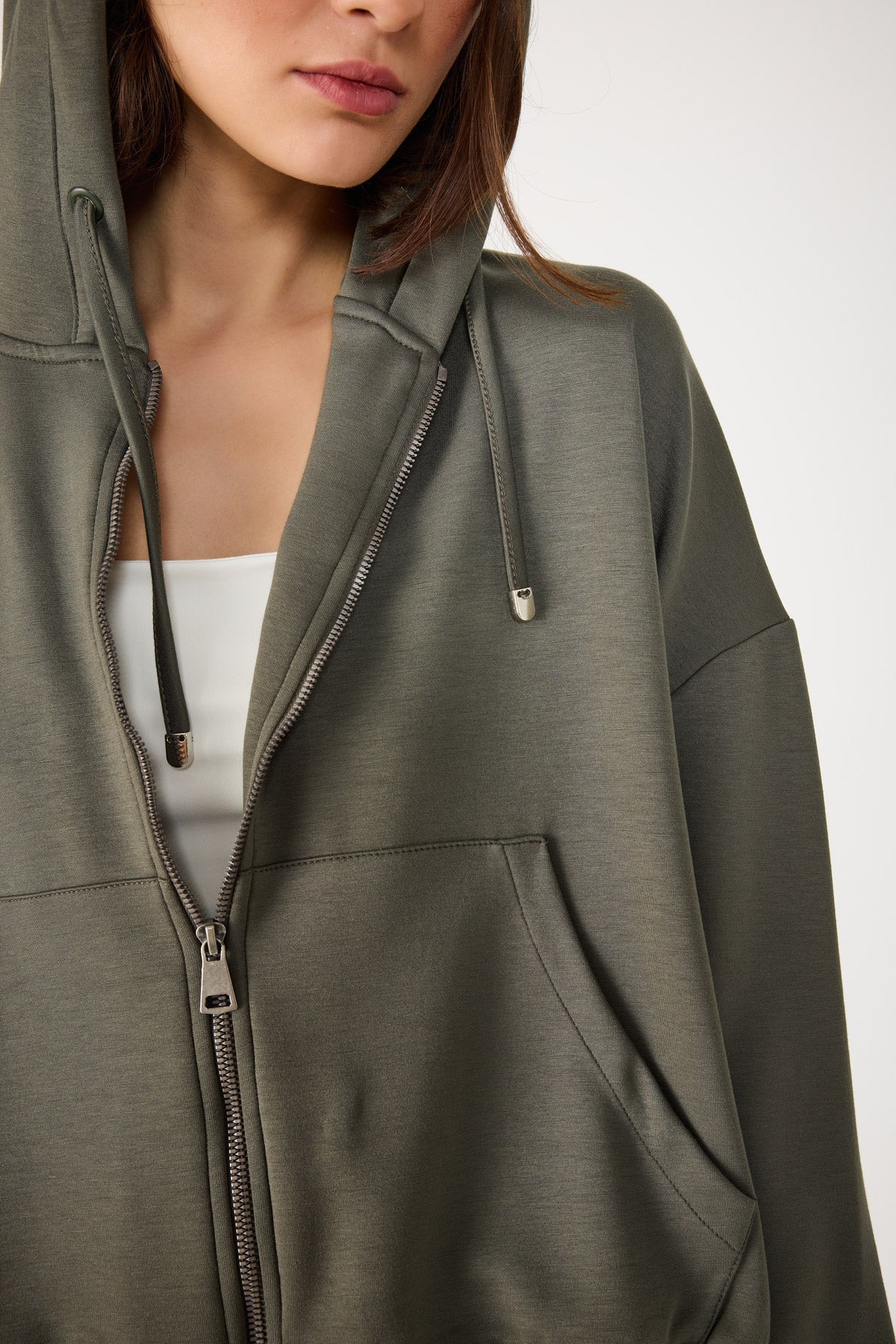 Kapuzenpullover mit Reißverschluss