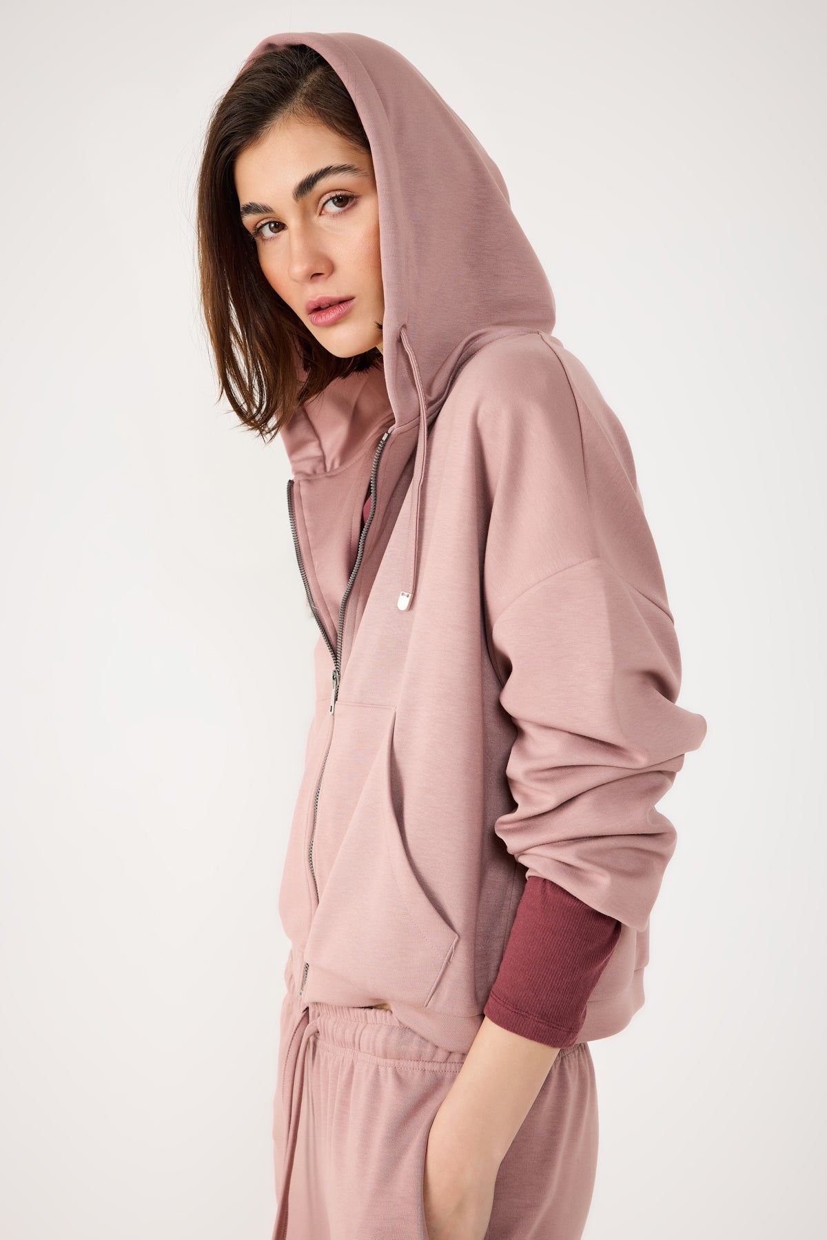 Kapuzenpullover mit Reißverschluss