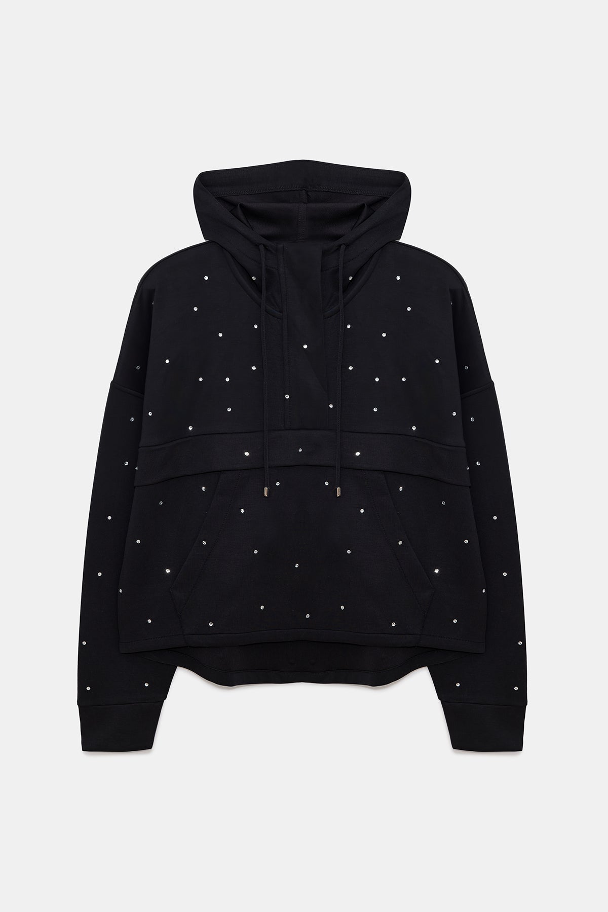 Sweatshirt mit Steinverzierungen