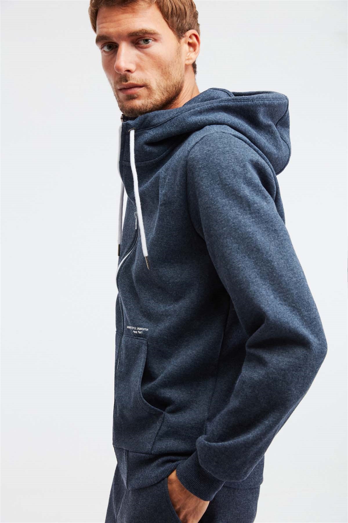GRIMELANGE MOMENTUM Herren Komfort Sweatshirt Marineblau
