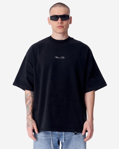 Monarch Schleife Schwarzes T-Shirt - Groß