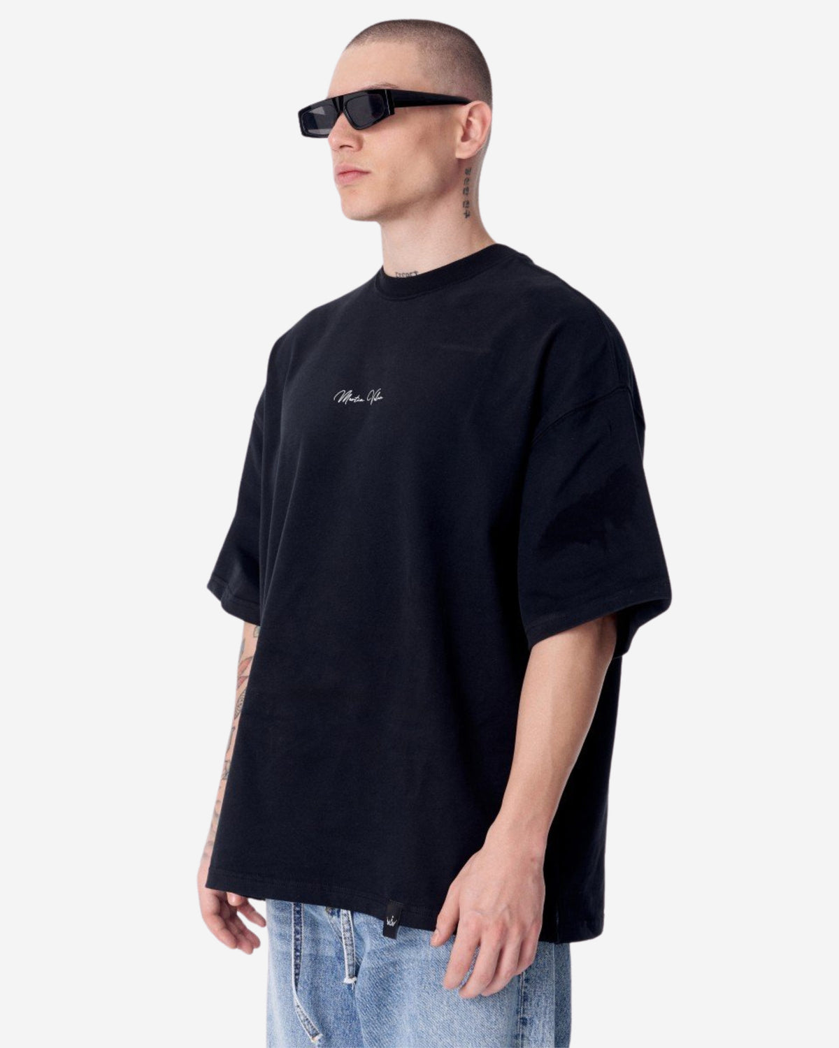 Monarch Schleife Schwarzes T-Shirt - Groß