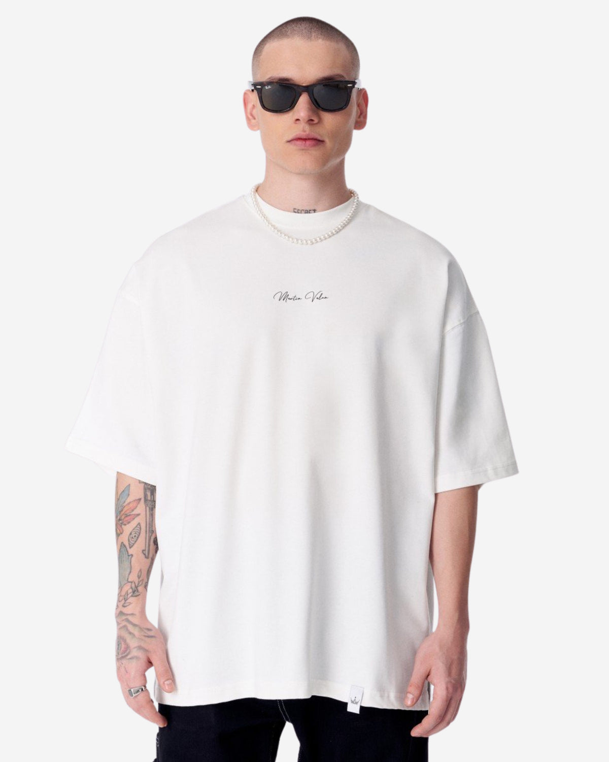Monarch Schleife Schwarzes T-Shirt - Groß