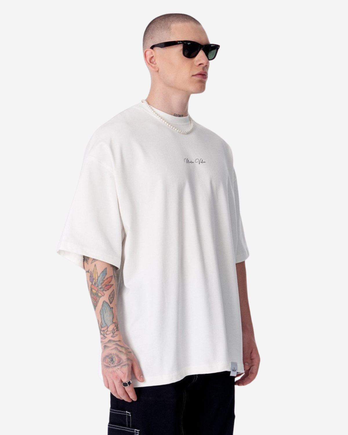 Monarch Schleife Schwarzes T-Shirt - Groß