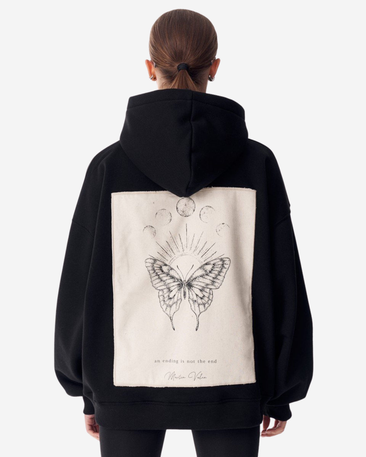 Monarch Kapuzenpullover - Schwarze Schlaufe