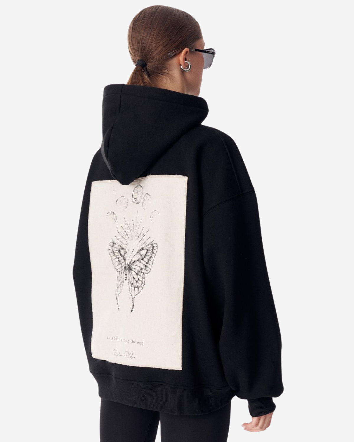 Monarch Kapuzenpullover - Schwarze Schlaufe