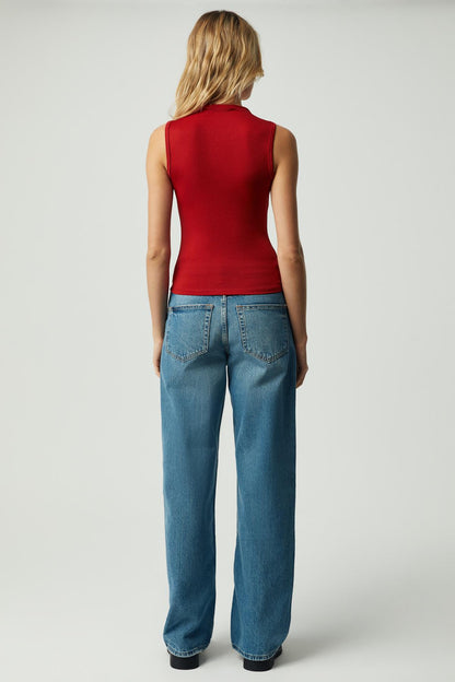 Monday Damen Stretch Jersey Bluse