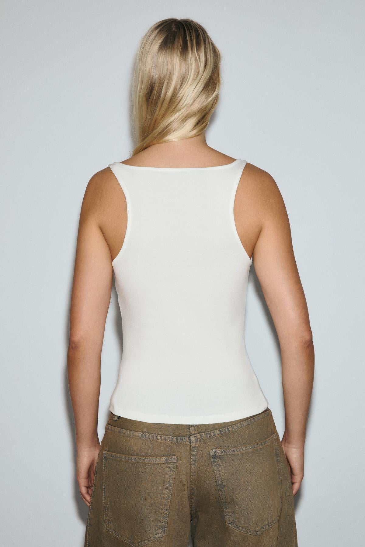 GRIMELANGE MONSTERY Damen Trägerbluse Weiß