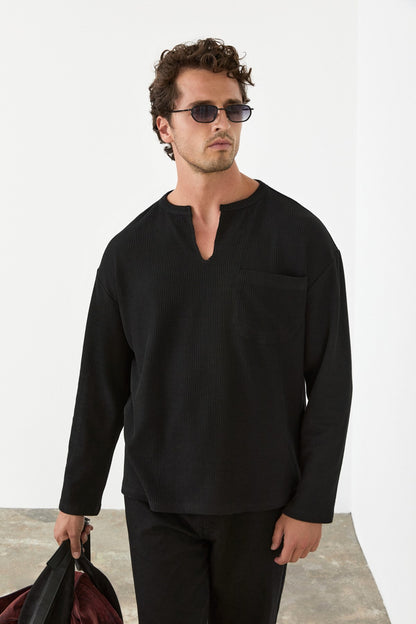 Monta Herren V-Ausschnitt Sweatshirt