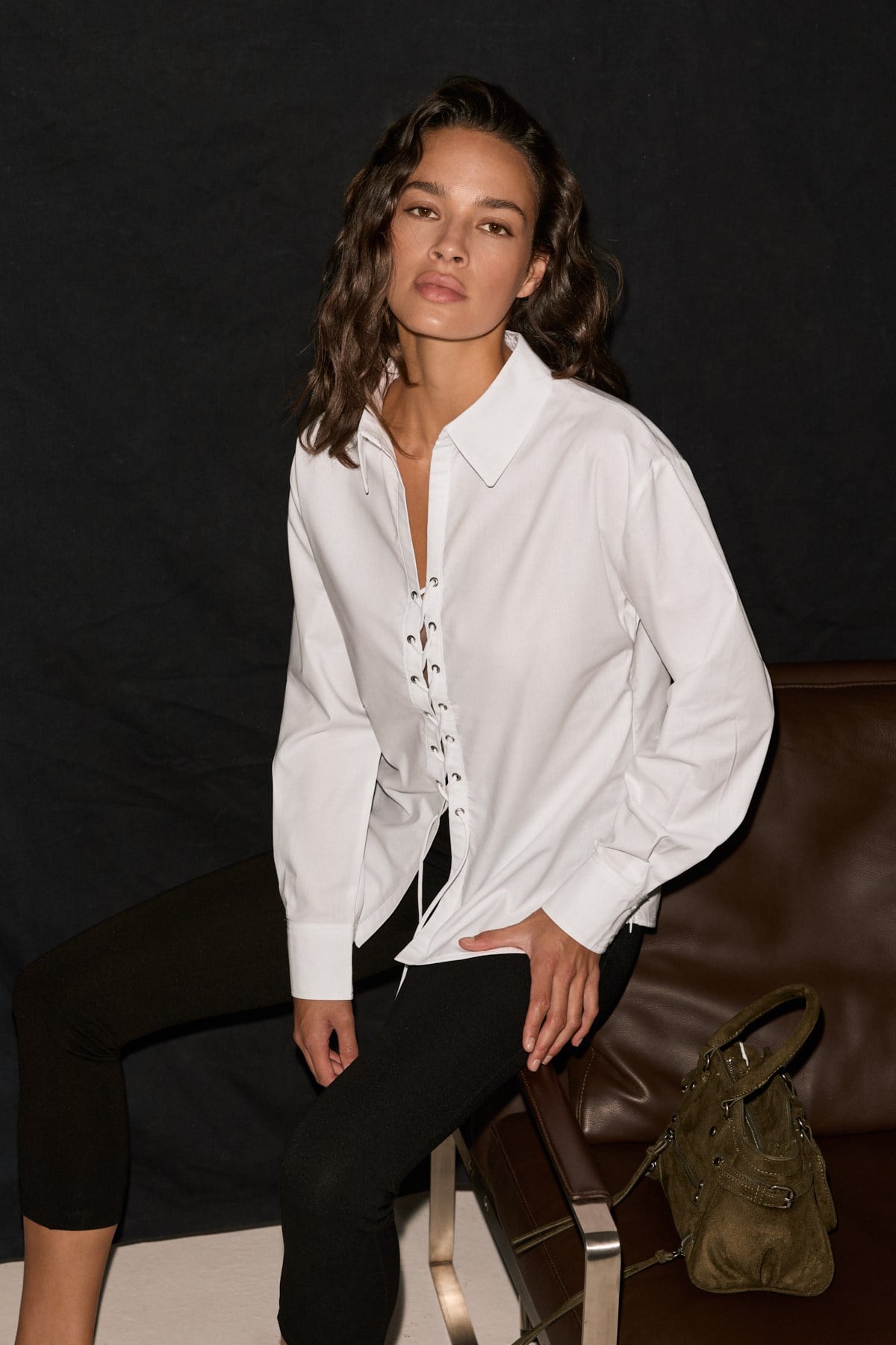 MONTANA Langarmshirt mit Schleife