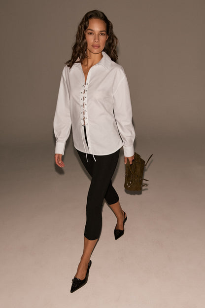 MONTANA Langarmshirt mit Schleife