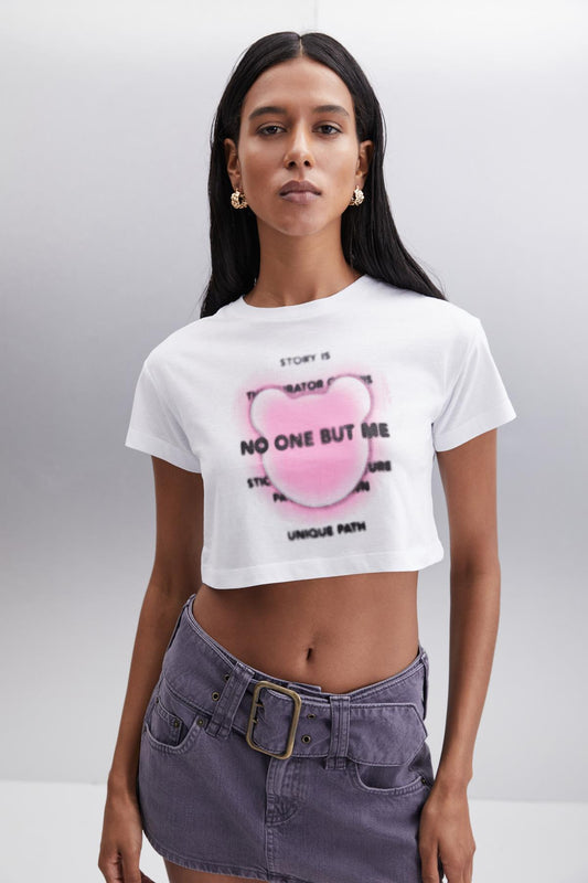 MORAN Damen 100% Baumwoll T-Shirt