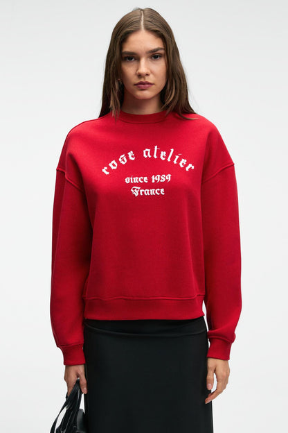 MOREVESSA Damen Rundhals-Sweatshirt