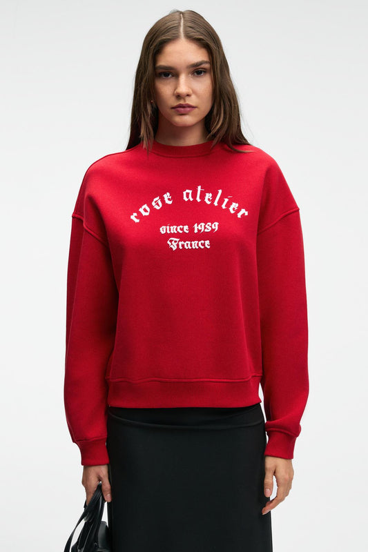 MOREVESSA Damen Rundhals-Sweatshirt
