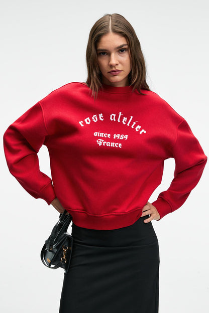 MOREVESSA Damen Rundhals-Sweatshirt