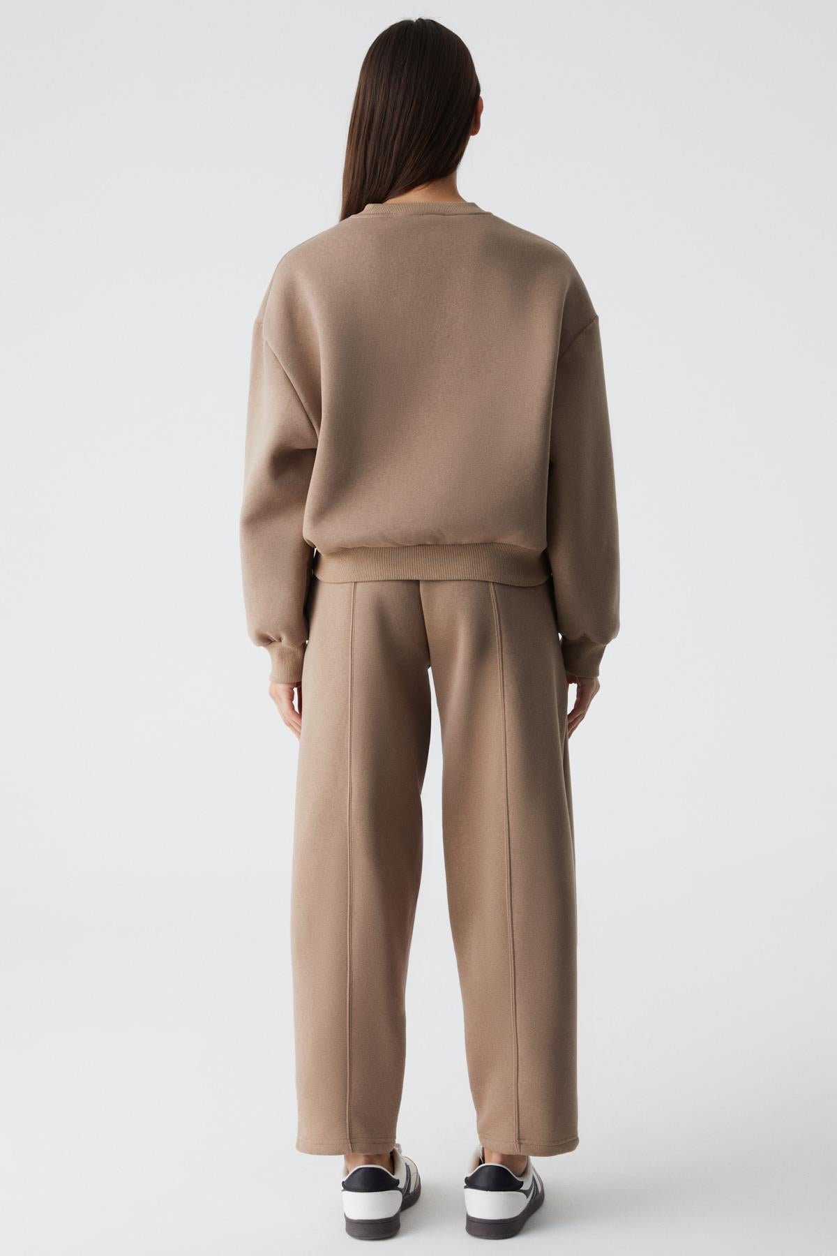 ETHIQUET MORGANS Damen Weite Jogger Taupe