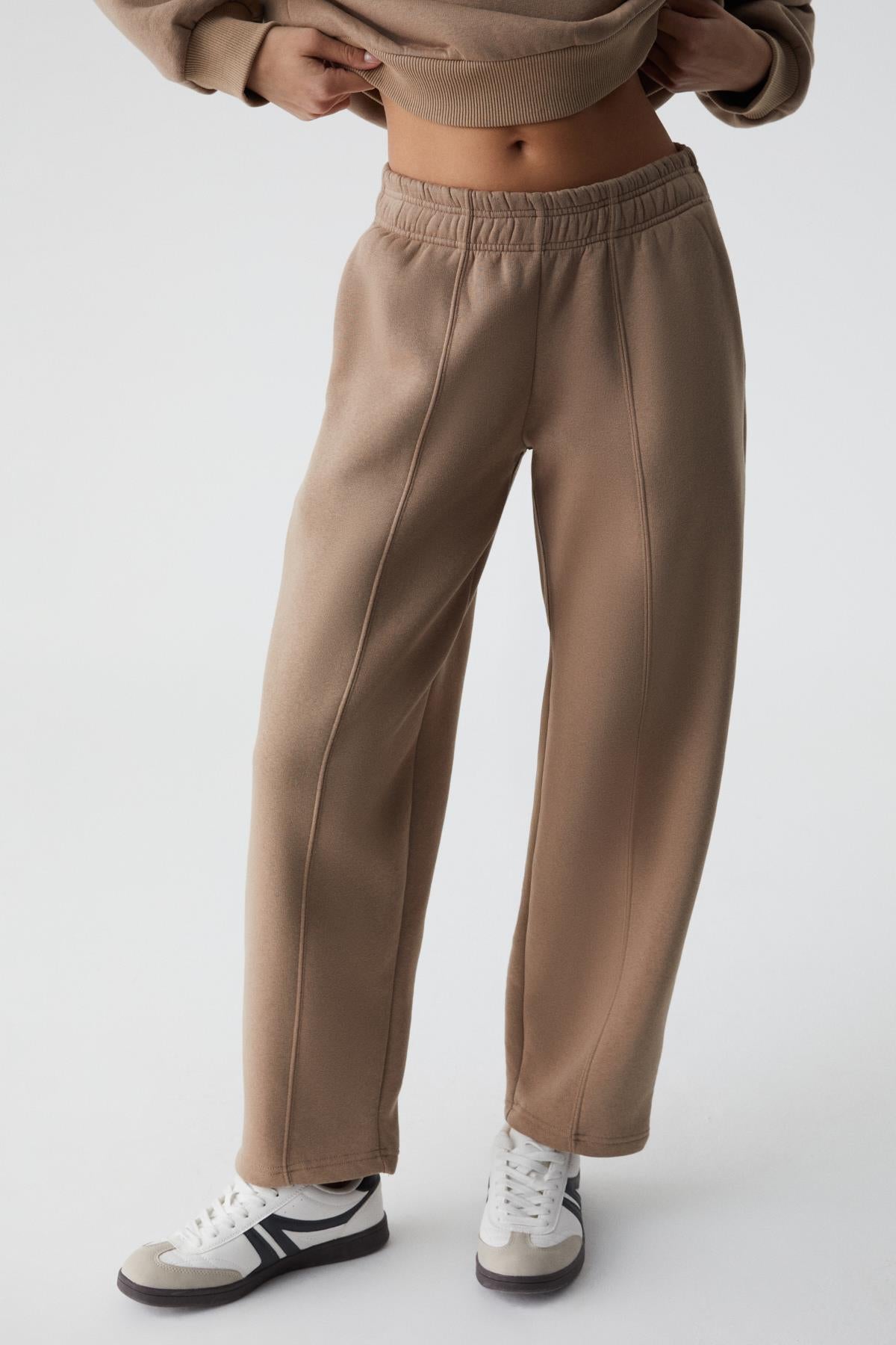 ETHIQUET MORGANS Damen Weite Jogger Taupe