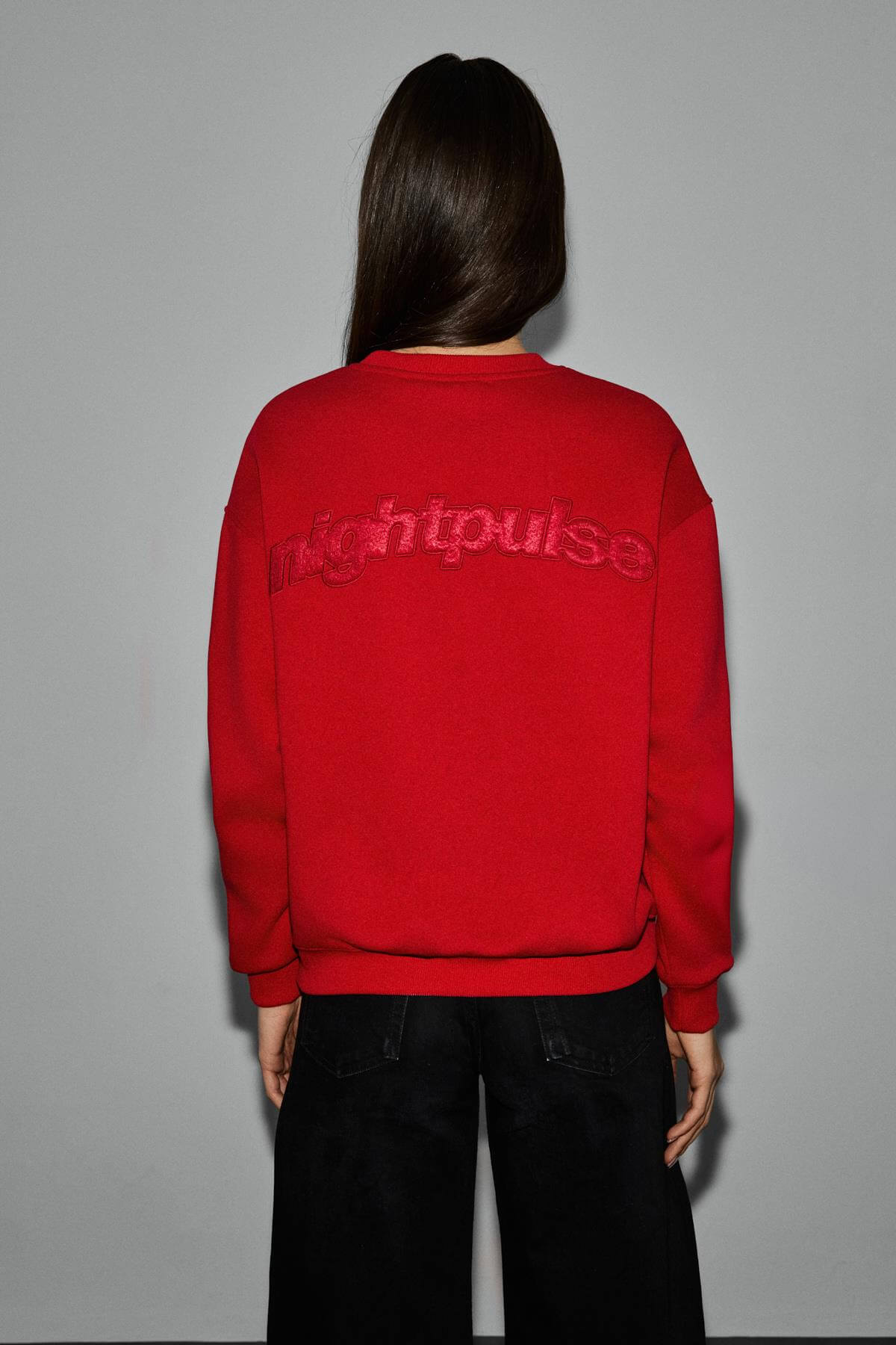 GRIMELANGE MOTION Damen Oversized Sweatshirt Rot