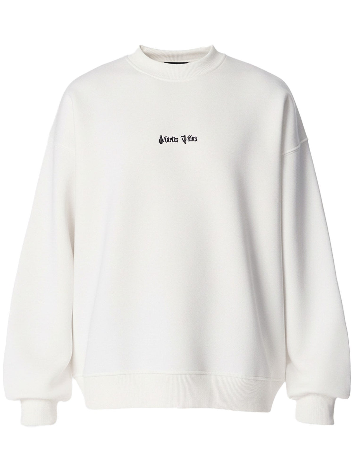 Besticktes Mandala Weißes Oversize-Sweatshirt