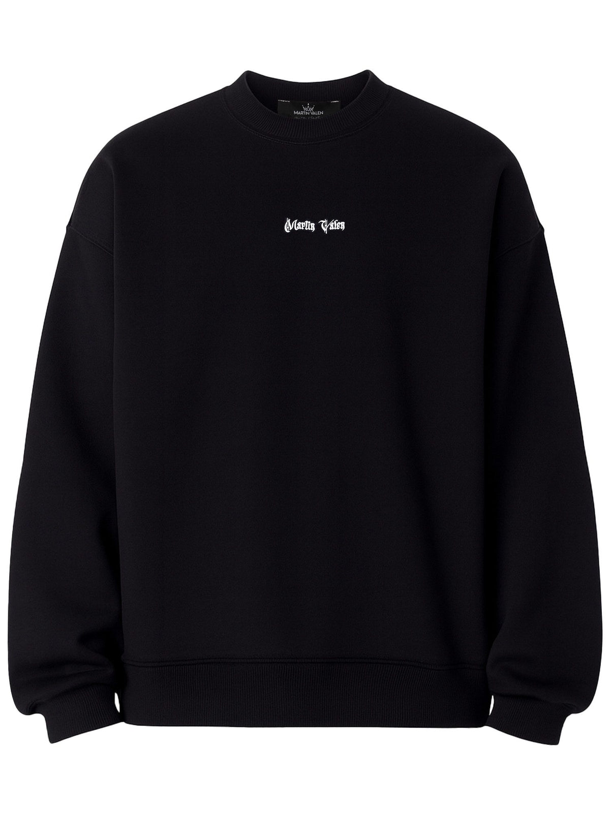 Besticktes Mandala Weißes Oversize-Sweatshirt
