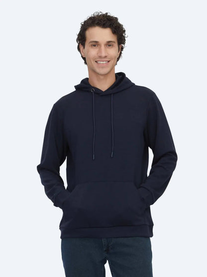 Marineblau Kapuzenpullover